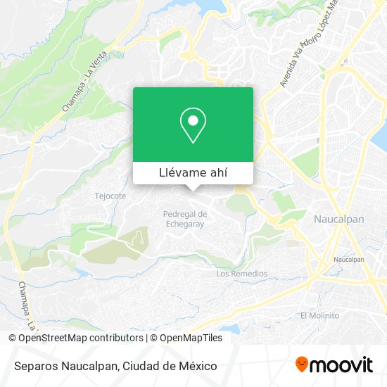 Mapa de Separos Naucalpan