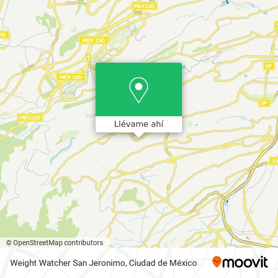 Mapa de Weight Watcher San Jeronimo