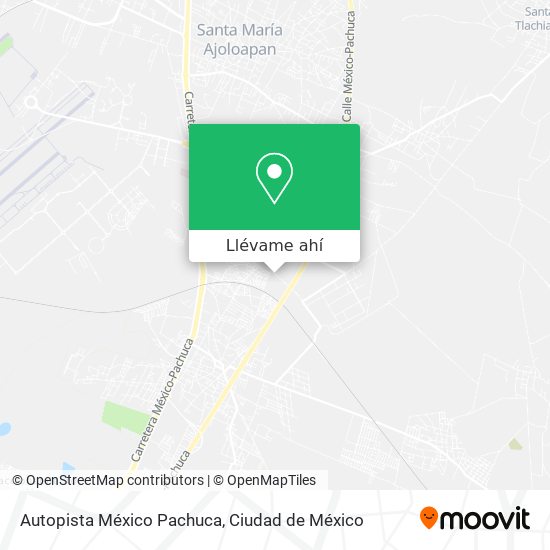 Mapa de Autopista México Pachuca