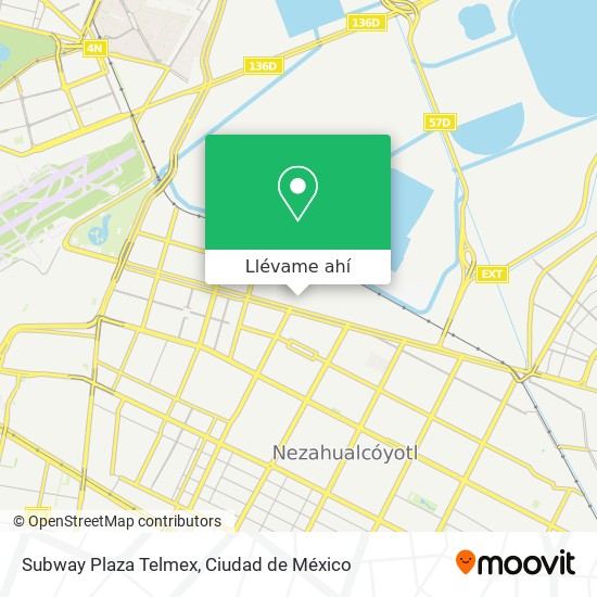 Mapa de Subway Plaza Telmex