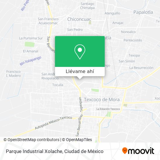 Mapa de Parque Industrial Xolache