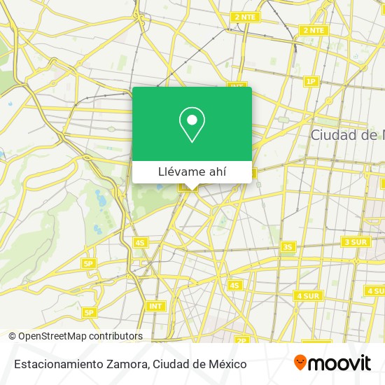 Mapa de Estacionamiento Zamora