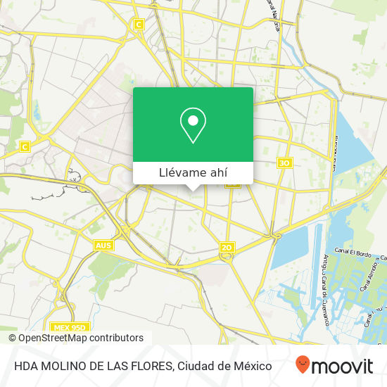 Mapa de HDA  MOLINO DE LAS FLORES