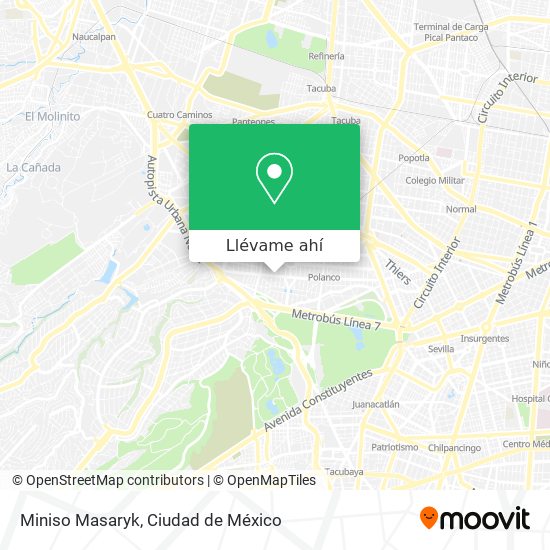 Mapa de Miniso Masaryk