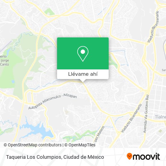 Mapa de Taqueria Los Columpios