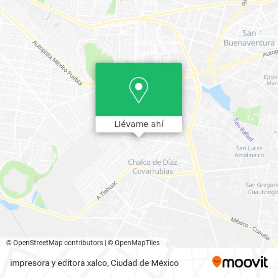 Mapa de impresora y editora xalco