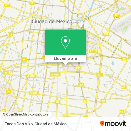 Mapa de Tacos Don Viko