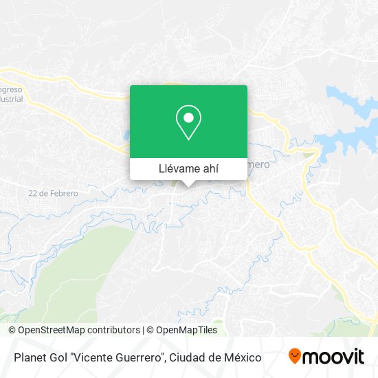 Mapa de Planet Gol "Vicente Guerrero"