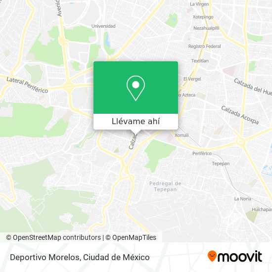 Mapa de Deportivo Morelos