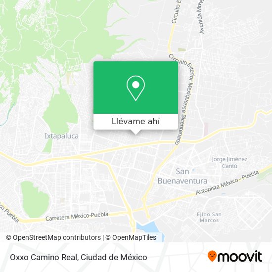 Mapa de Oxxo Camino Real