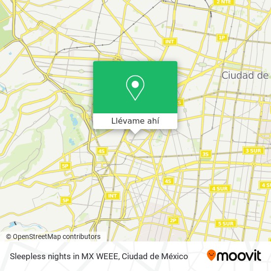 Mapa de Sleepless nights in MX  WEEE