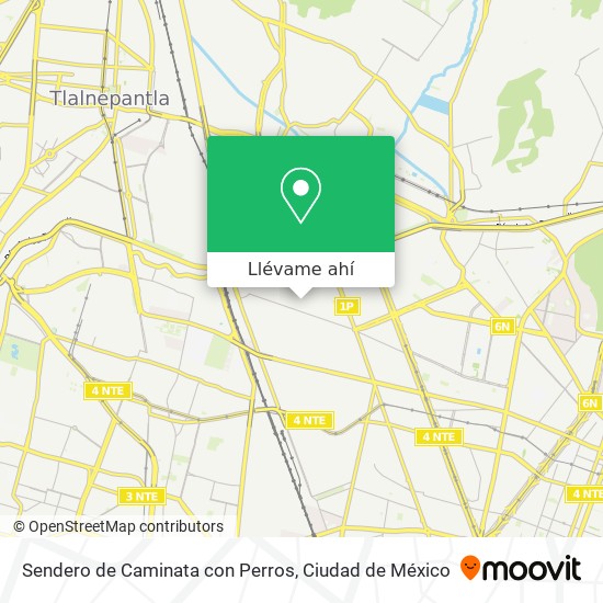 Mapa de Sendero de Caminata con Perros