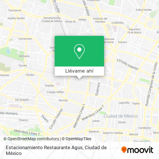 Mapa de Estacionamiento Restaurante Agus