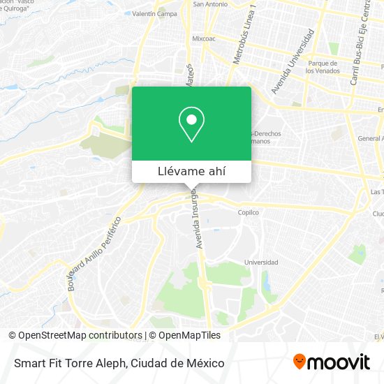 Mapa de Smart Fit Torre Aleph