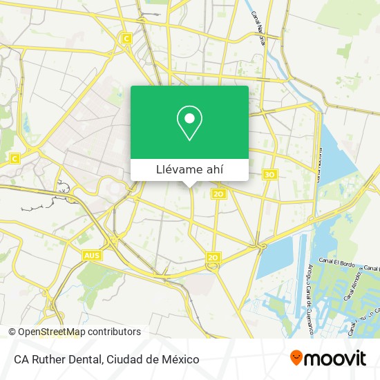 Mapa de CA Ruther Dental