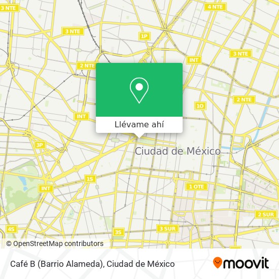 Mapa de Café B (Barrio Alameda)