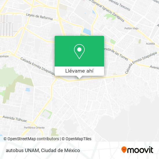 Mapa de autobus UNAM