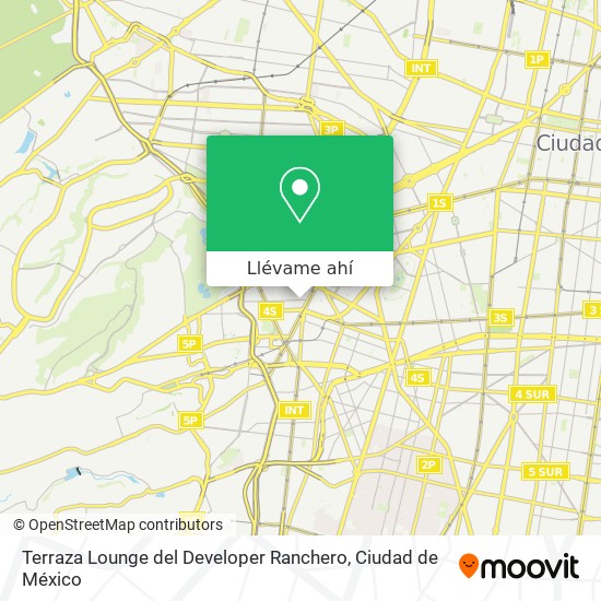 Mapa de Terraza Lounge del Developer Ranchero