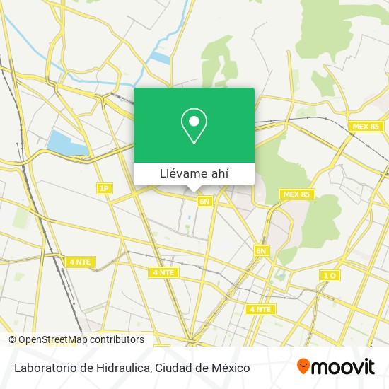 Mapa de Laboratorio de Hidraulica