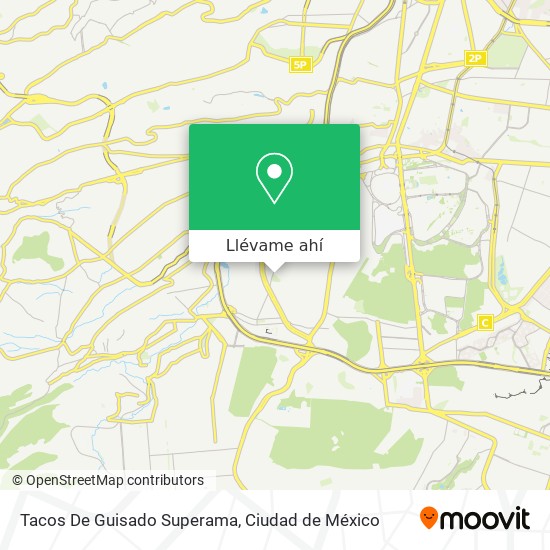 Mapa de Tacos De Guisado Superama