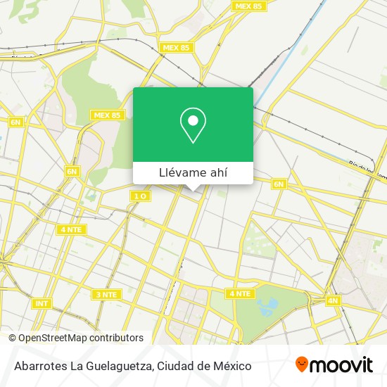 Mapa de Abarrotes La Guelaguetza