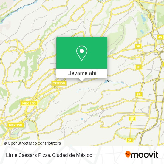 Mapa de Little Caesars Pizza