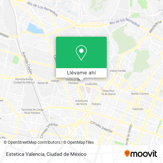 Mapa de Estetica Valencia