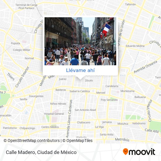 Mapa de Calle Madero