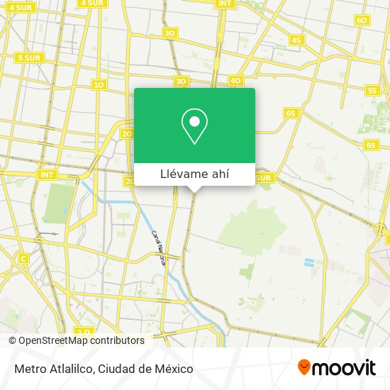 Mapa de Metro Atlalilco