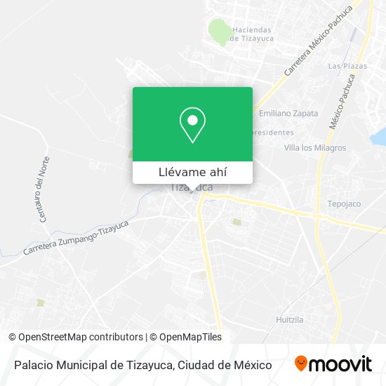 Mapa de Palacio Municipal de Tizayuca