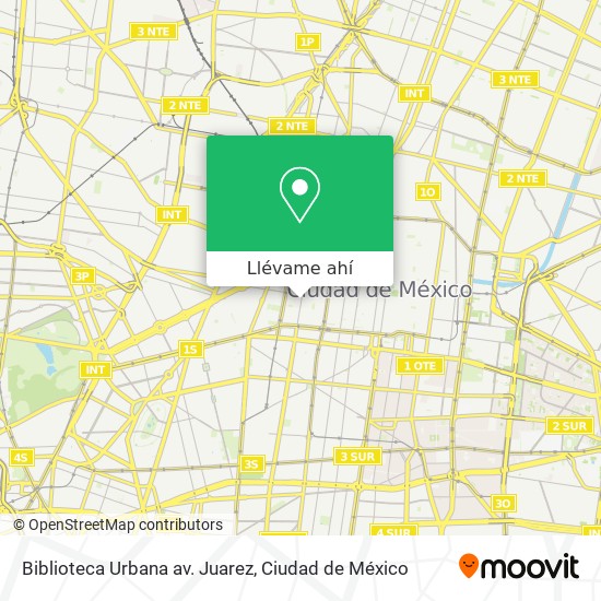 Mapa de Biblioteca Urbana av. Juarez