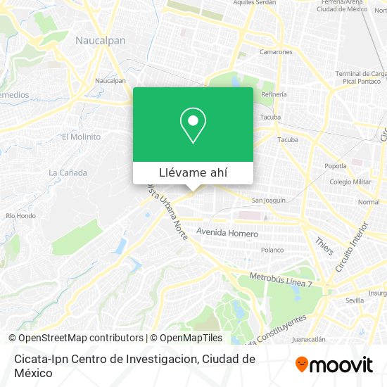 Mapa de Cicata-Ipn Centro de Investigacion