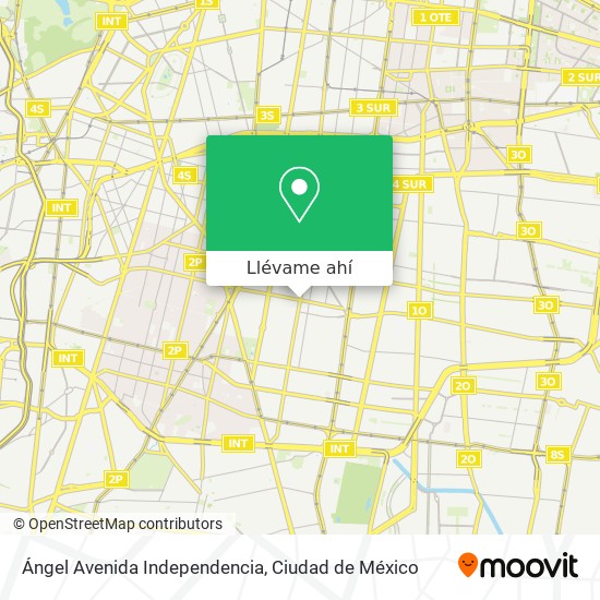 Mapa de Ángel Avenida Independencia