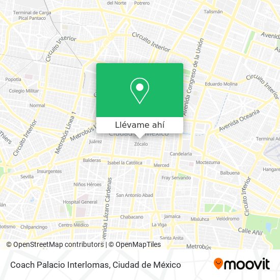 Mapa de Coach Palacio Interlomas