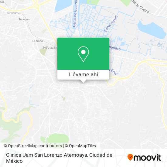 Mapa de Clinica Uam San Lorenzo Atemoaya