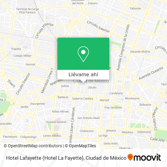 Mapa de Hotel Lafayette (Hotel La Fayette)