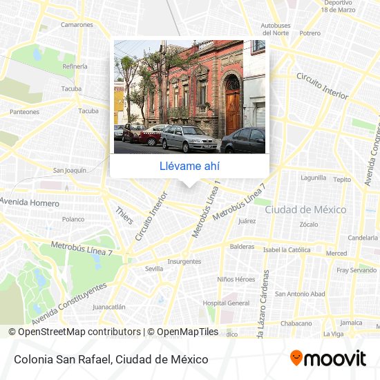 Cómo llegar a Colonia San Rafael en Azcapotzalco en Autobús o Metro?