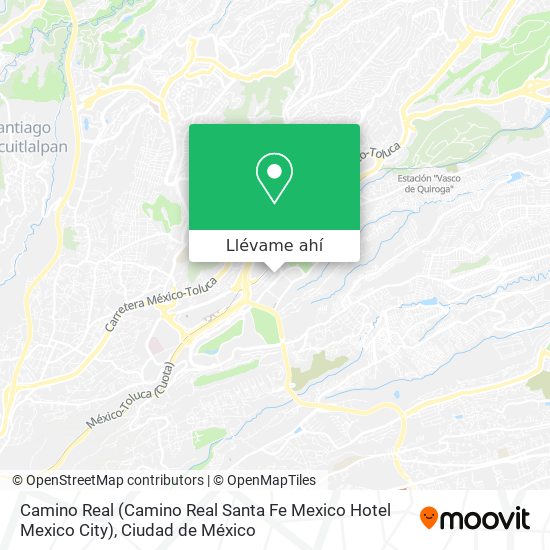 Mapa de Camino Real (Camino Real Santa Fe Mexico Hotel Mexico City)