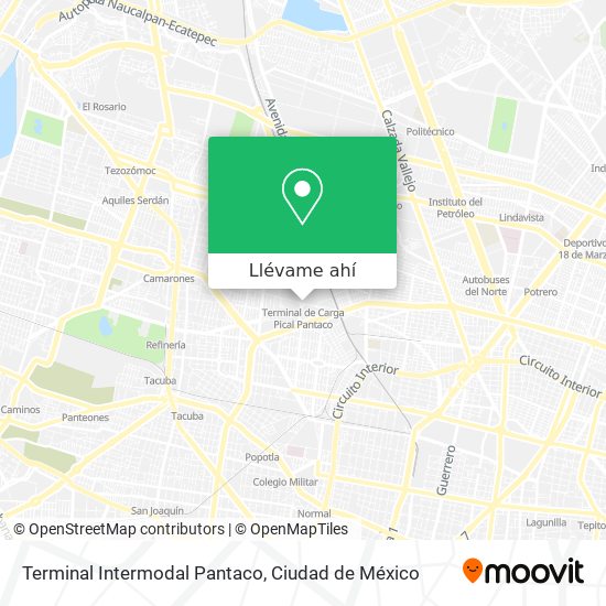 Mapa de Terminal Intermodal Pantaco