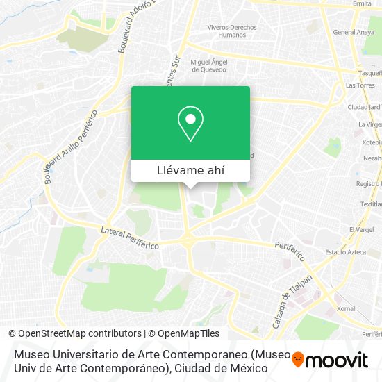 Mapa de Museo Universitario de Arte Contemporaneo (Museo Univ de Arte Contemporáneo)