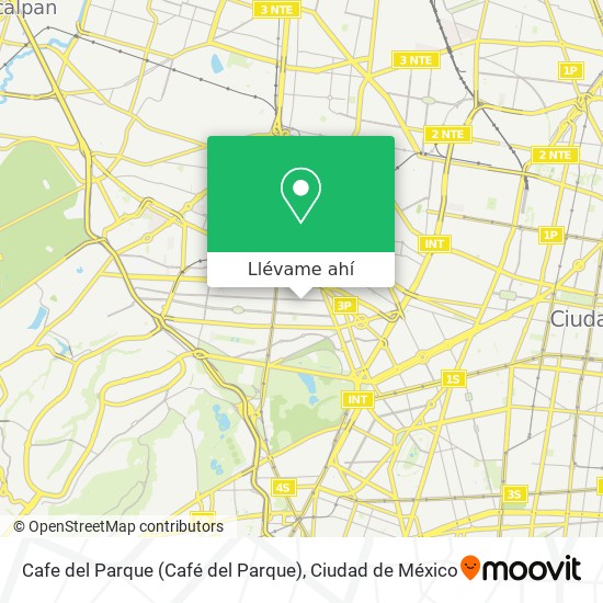 Mapa de Cafe del Parque (Café del Parque)