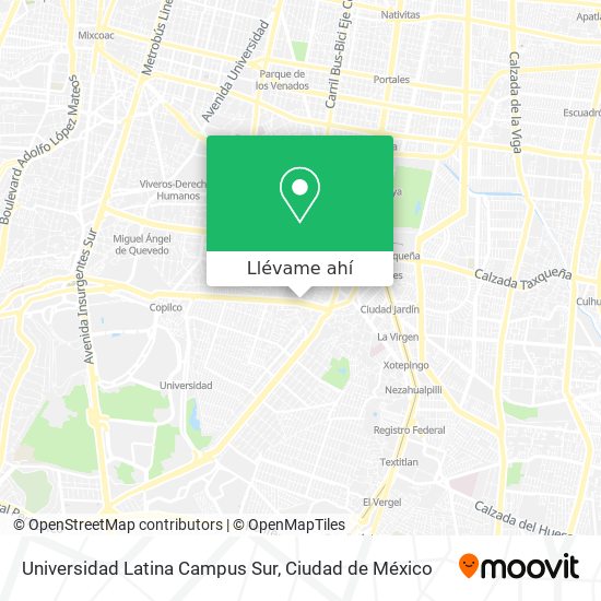 Cómo llegar a Universidad Latina Campus Sur en Benito Juárez en Autobús o Metro? Cómo llegar a Universidad Latina Campus Sur en Benito Juárez en Autobús o Metro?