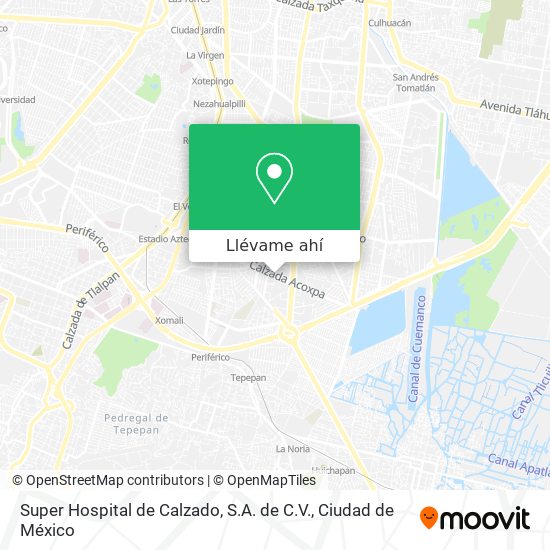 Mapa de Super Hospital de Calzado, S.A. de C.V.