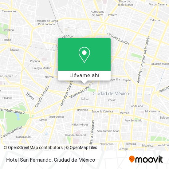 Mapa de Hotel San Fernando