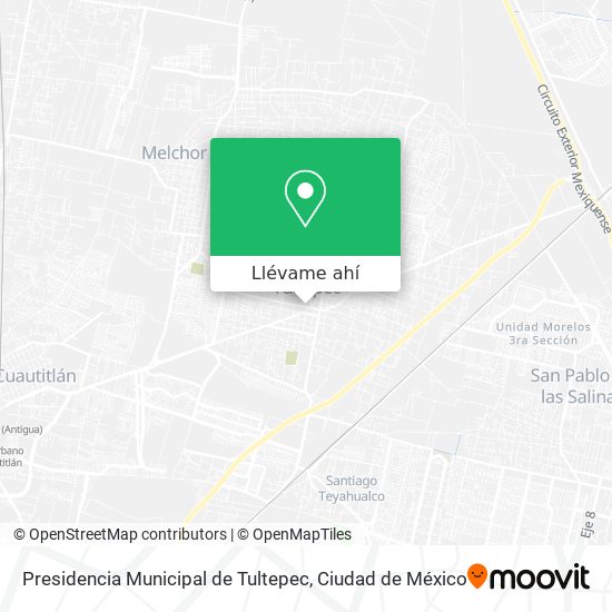 Mapa de Presidencia Municipal de Tultepec