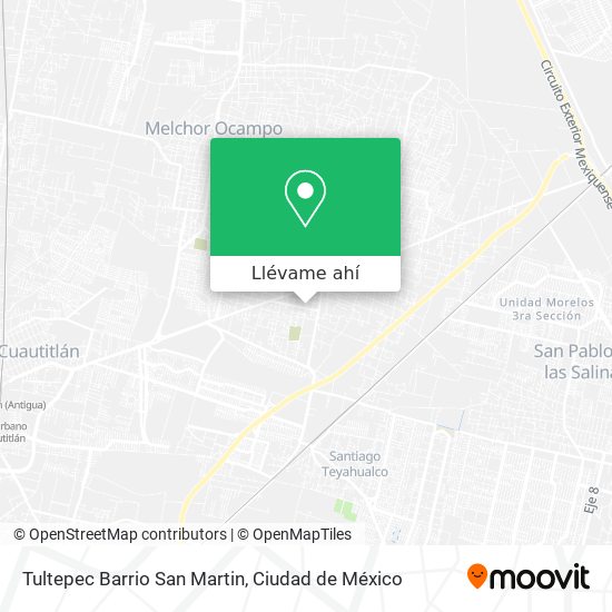 Mapa de Tultepec Barrio San Martin