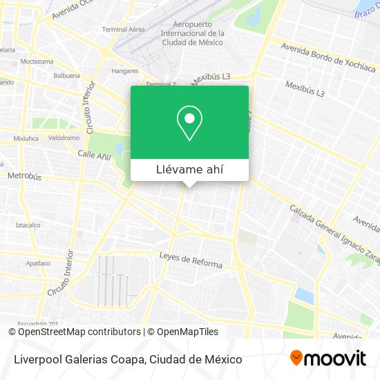 Mapa de Liverpool Galerias Coapa