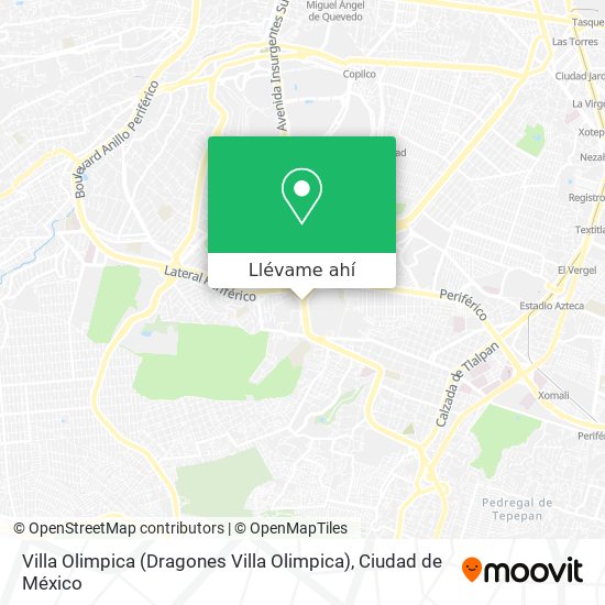 Mapa de Villa Olimpica (Dragones Villa Olimpica)