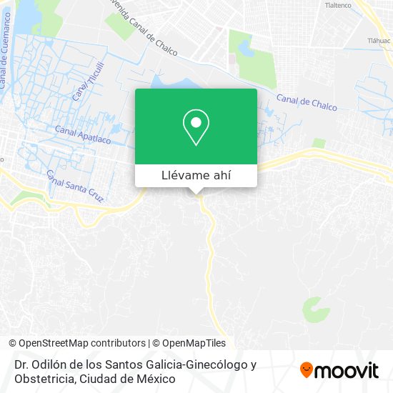 Mapa de Dr. Odilón de los Santos Galicia-Ginecólogo y Obstetricia