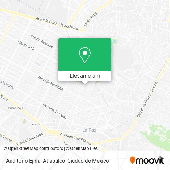 Mapa de Auditorio Ejidal Atlapulco